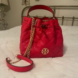 Red Tory Burch purse- used 1 time